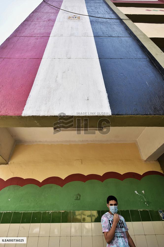 Covid Measures During Certificate Exams In Giza - Egypt