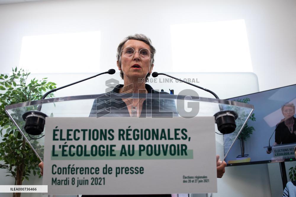 EELV press conference about the Regional Election - Paris