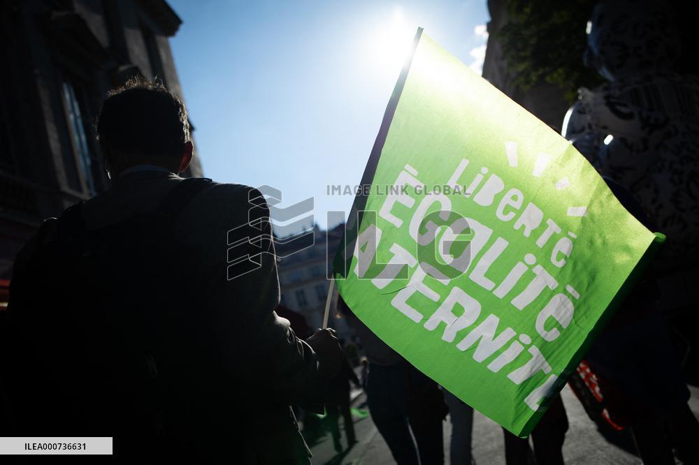 Manif Pour Tous Protest Against A Planed Bill On Bio-Ethic - Paris