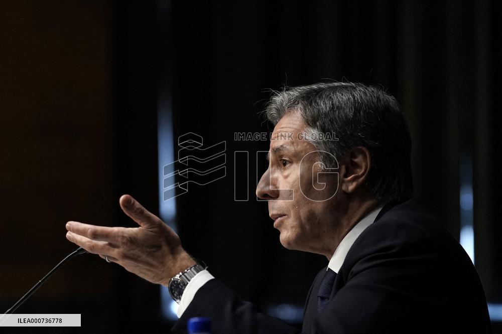 Antony Blinken testifies on Captiol Hill - Washington