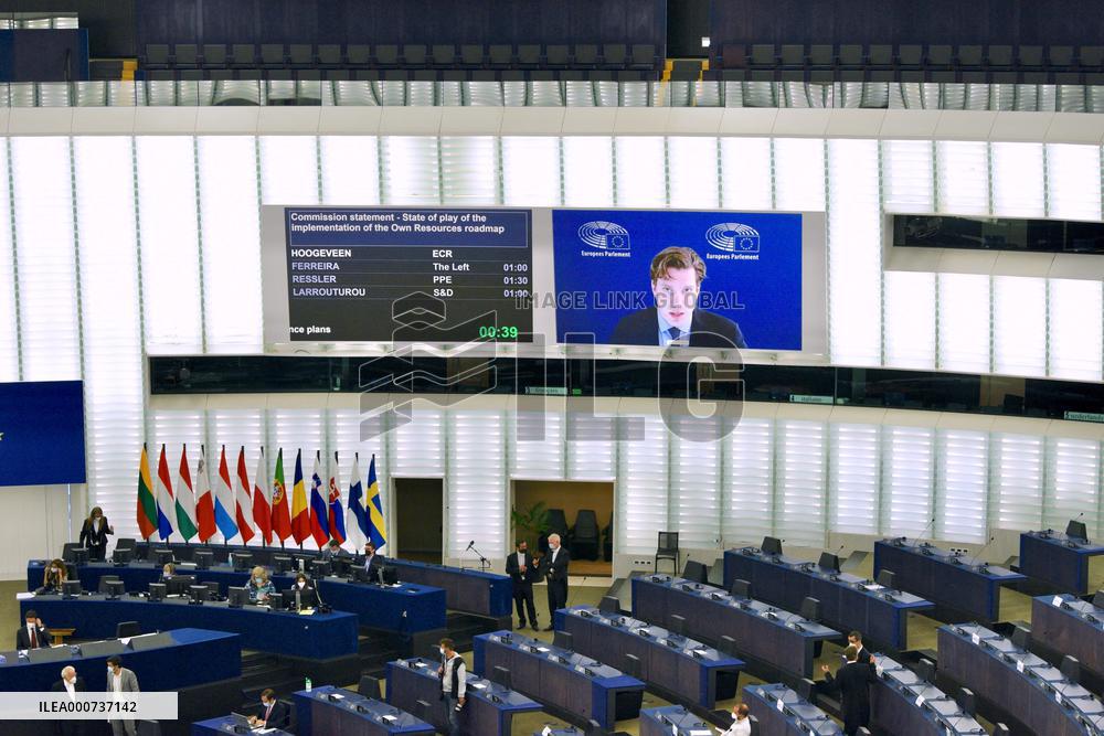 First session of EU Parliament since beginning the covid health crisis