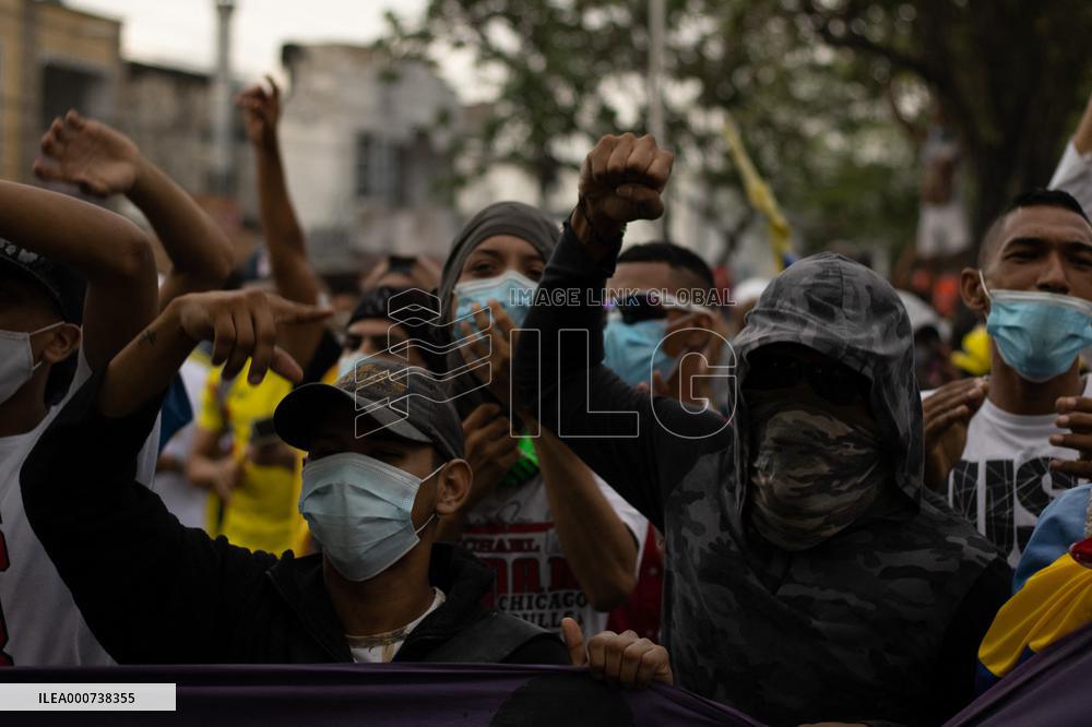 Protest Against Fifa Quatar World Cup 2022 Match Between Colombia And Argentina