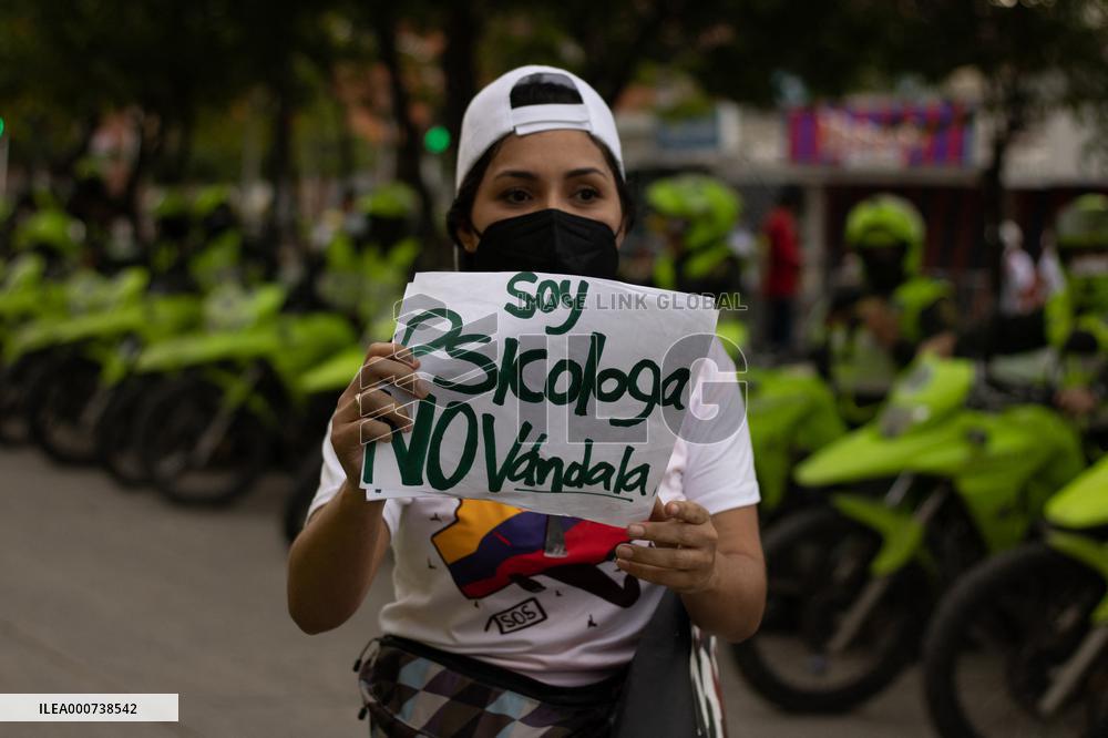 Protest Against Fifa Quatar World Cup 2022 Match Between Colombia And Argentina