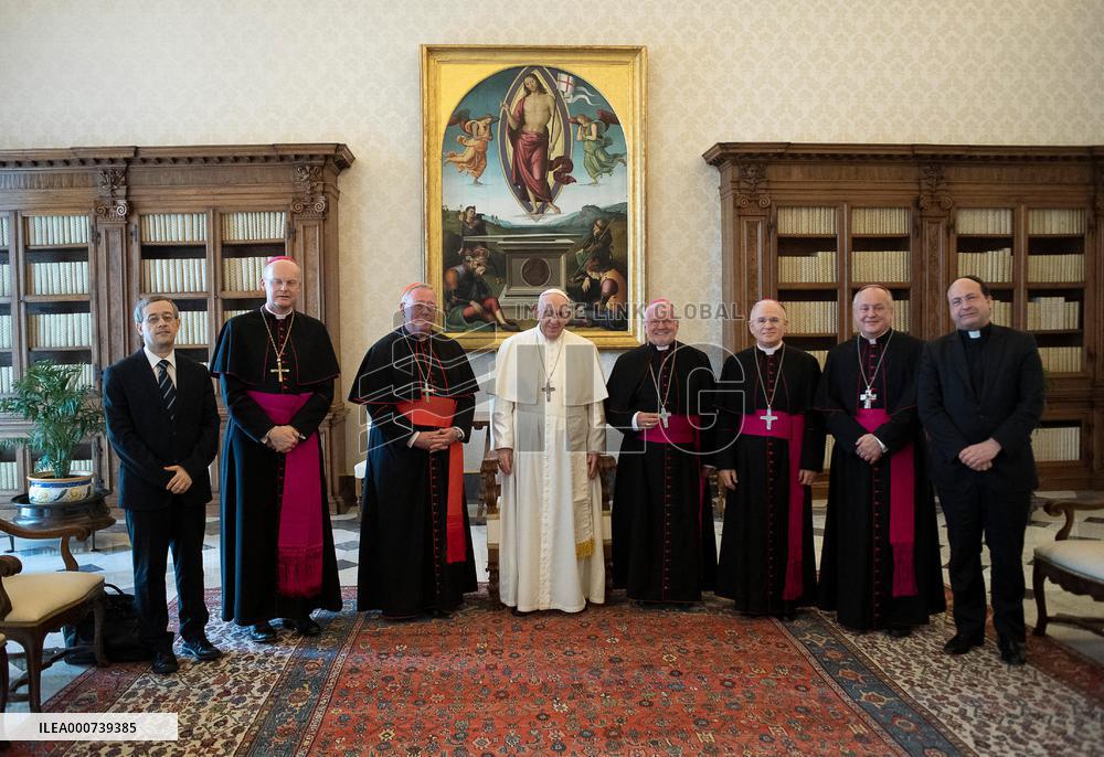 Pope Francis Meets Members of the Presidency of the Commission of the Bishops - Vatican