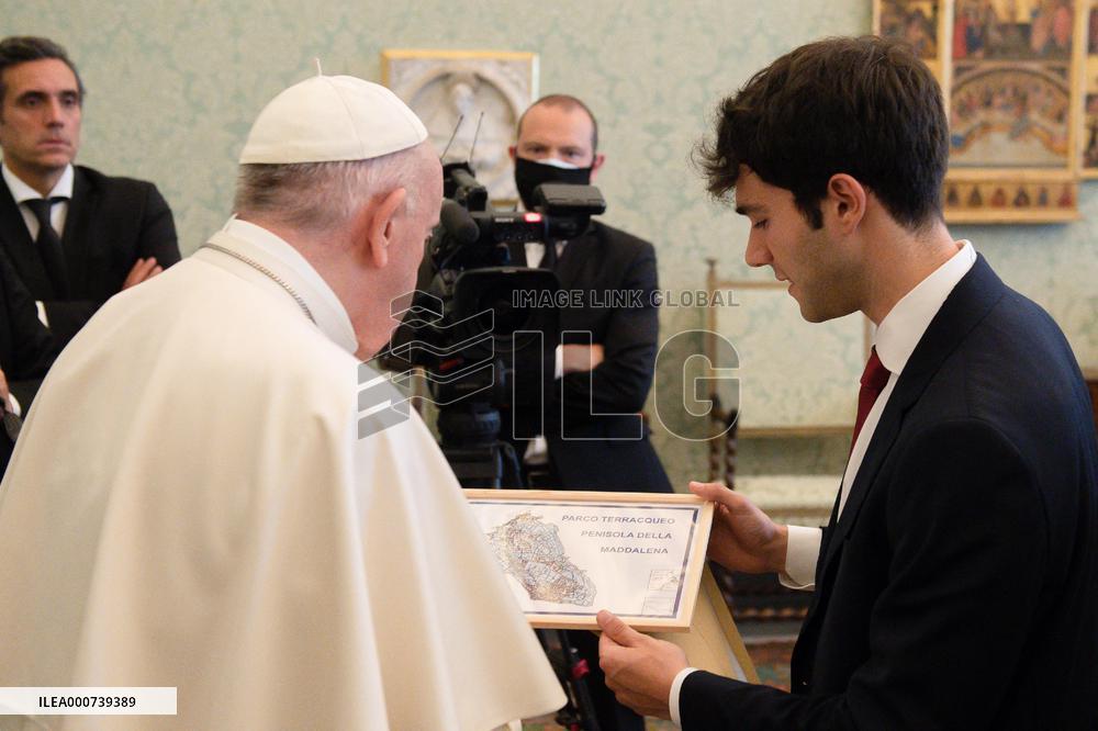 Pope Francis Meets Young People From The Parish of St. Paul the Apostle - Vatican