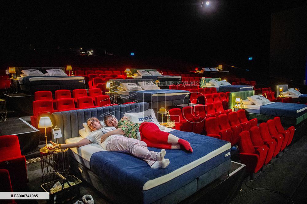 Opening of the first bed cinema - Amsterdam