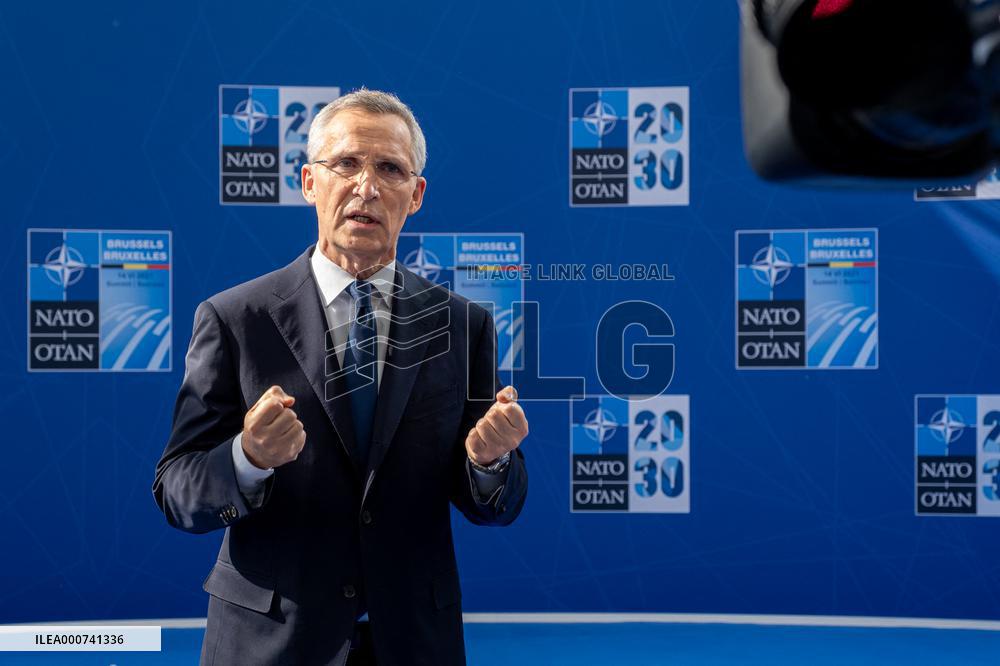 NATO Summit - Secretary General Jens Stoltenber Brussels