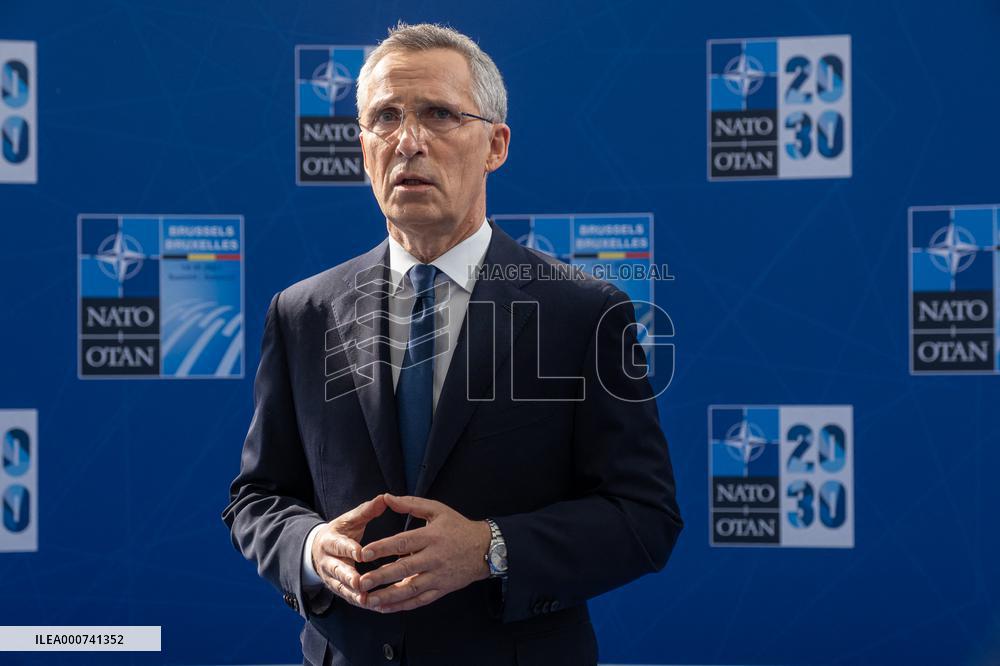 NATO Summit - Secretary General Jens Stoltenber Brussels