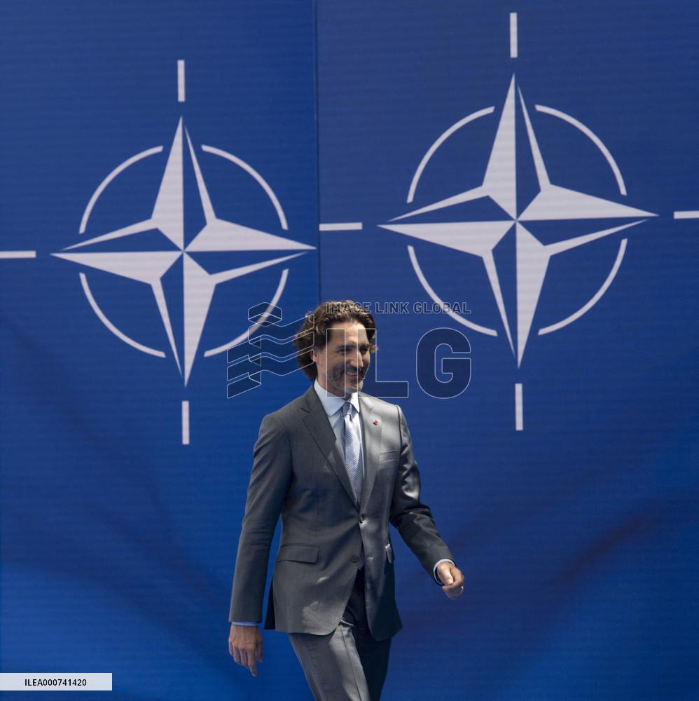 NATO Summit - Justin Trudeau and Jens Stoltenberg