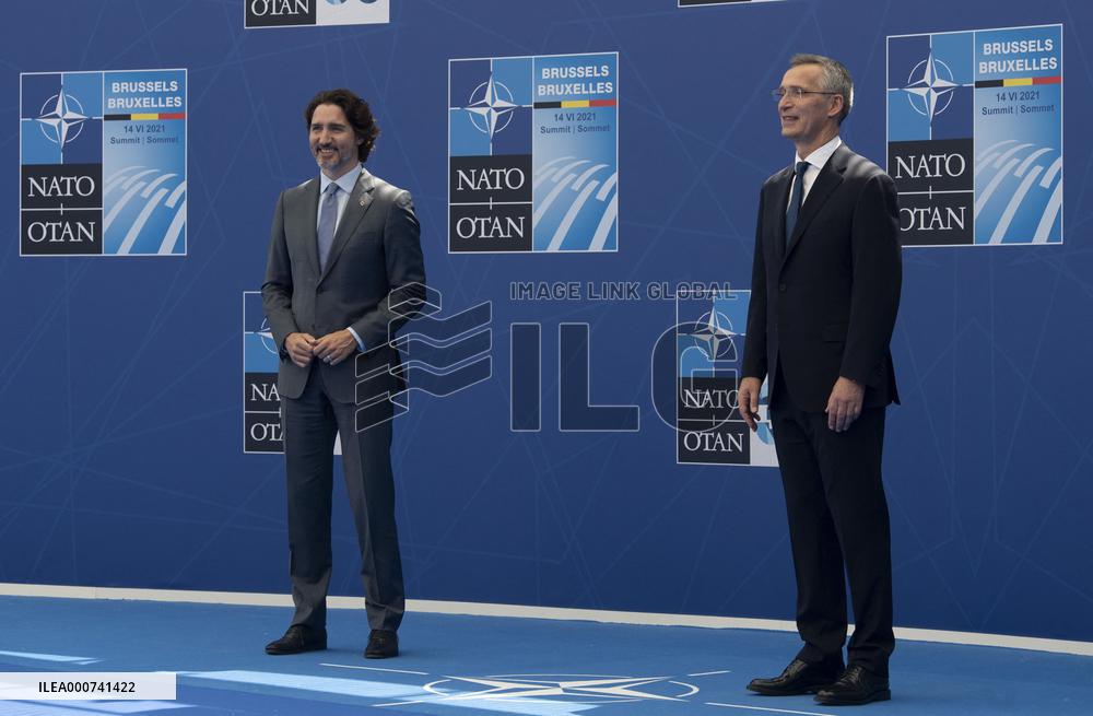 NATO Summit - Justin Trudeau and Jens Stoltenberg