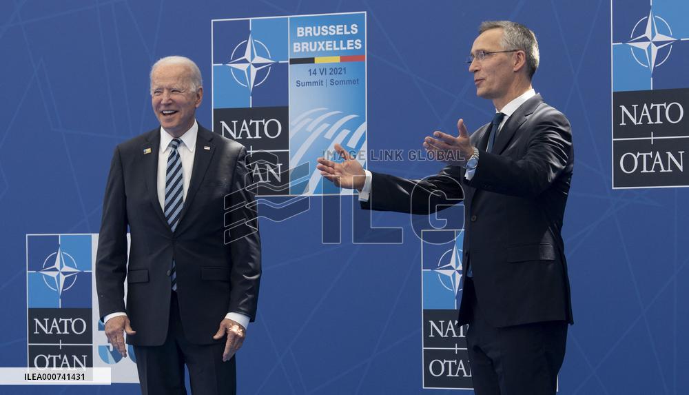 NATO Summit - Joe Biden and Jens Stoltenberg