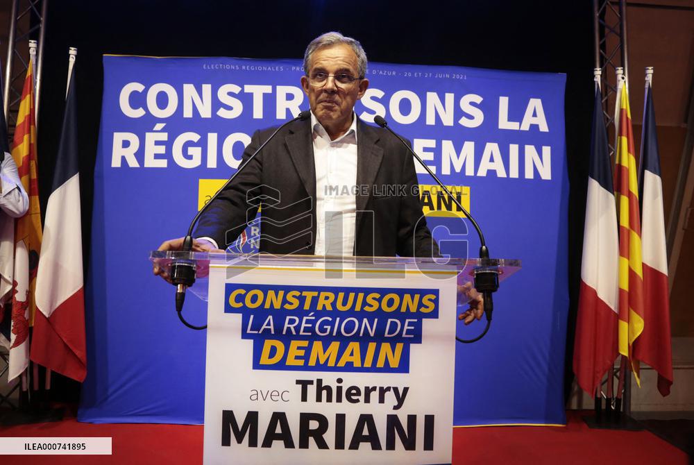 Mariani Regional Elections Statement - Le Pontet