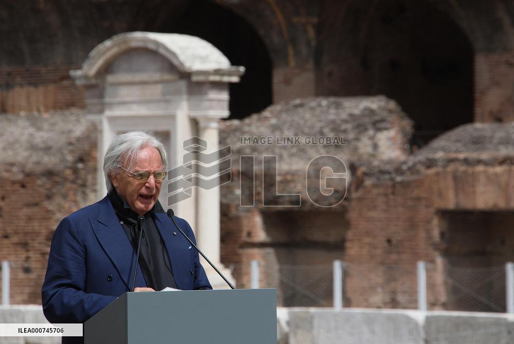 Presentation Of The Works Carried Out In The Hypogea Of The Colosseum - Rome