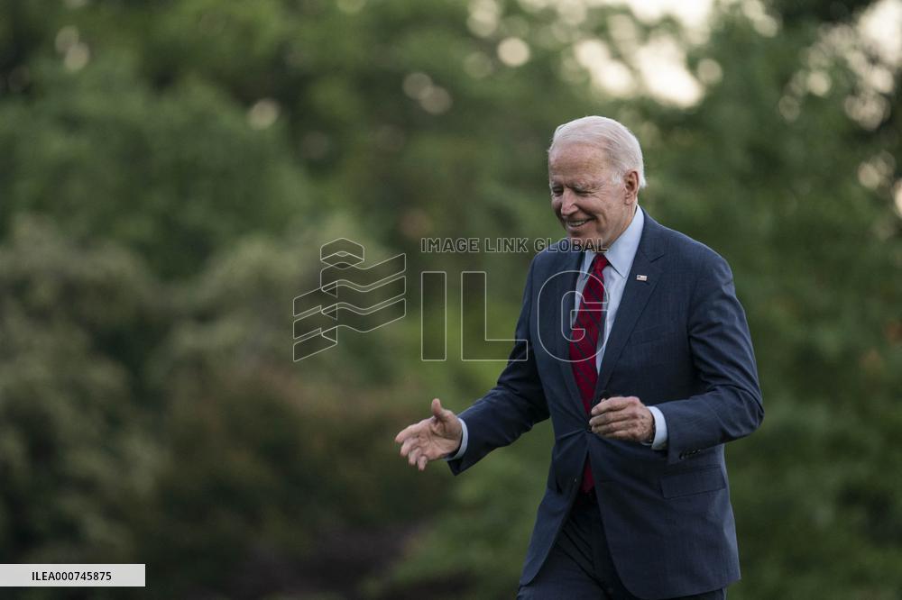 President Biden Arrives ot White House from North Carolina Trip