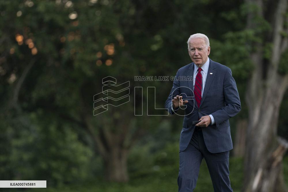 President Biden Arrives ot White House from North Carolina Trip