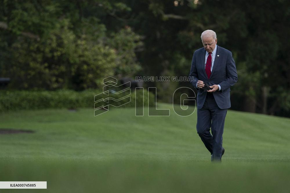 President Biden Arrives ot White House from North Carolina Trip