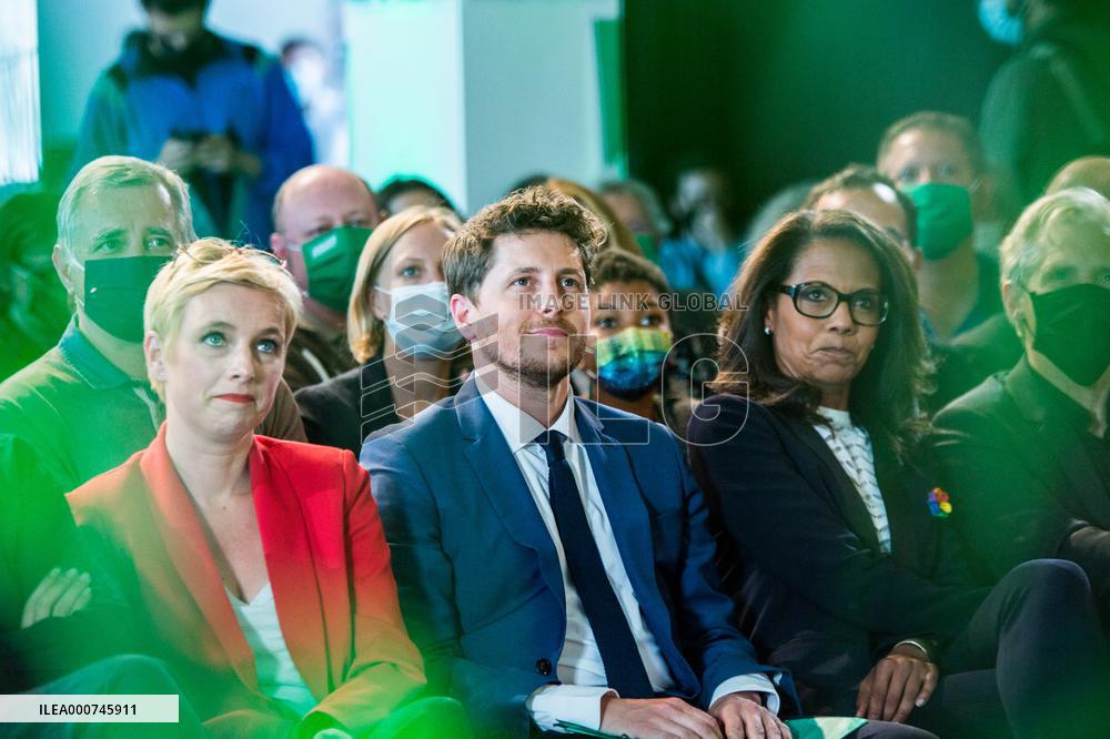 Julien Bayou Campaign Meeting After The First Round Of Regional Election