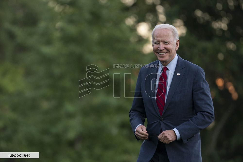 President Biden Arrives ot White House from North Carolina Trip