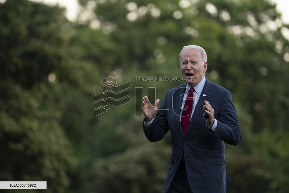 President Biden Arrives ot White House from North Carolina Trip