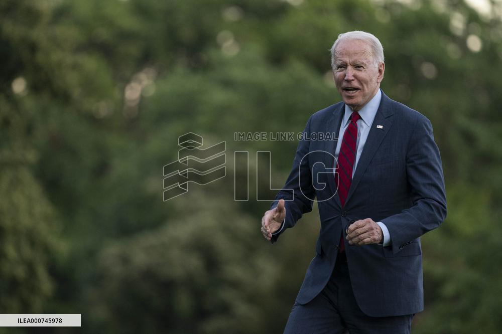 President Biden Arrives ot White House from North Carolina Trip