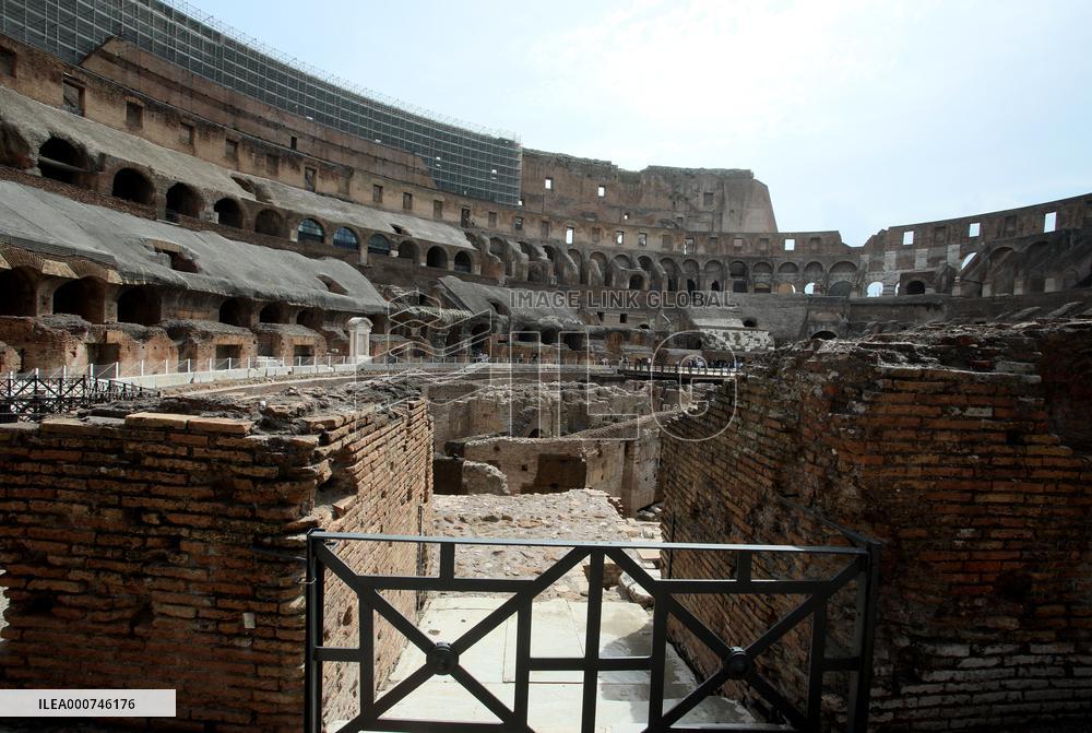 Presentation Of The Works Carried Out In The Hypogea Of The Colosseum - Rome