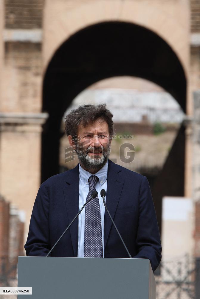 Presentation Of The Works Carried Out In The Hypogea Of The Colosseum - Rome