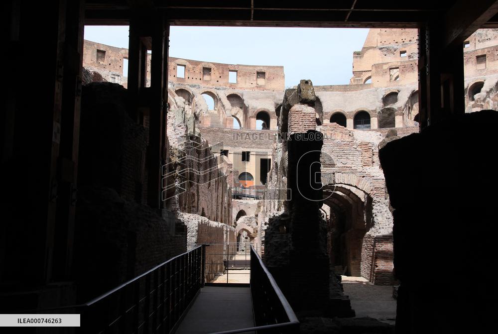 Presentation Of The Works Carried Out In The Hypogea Of The Colosseum - Rome