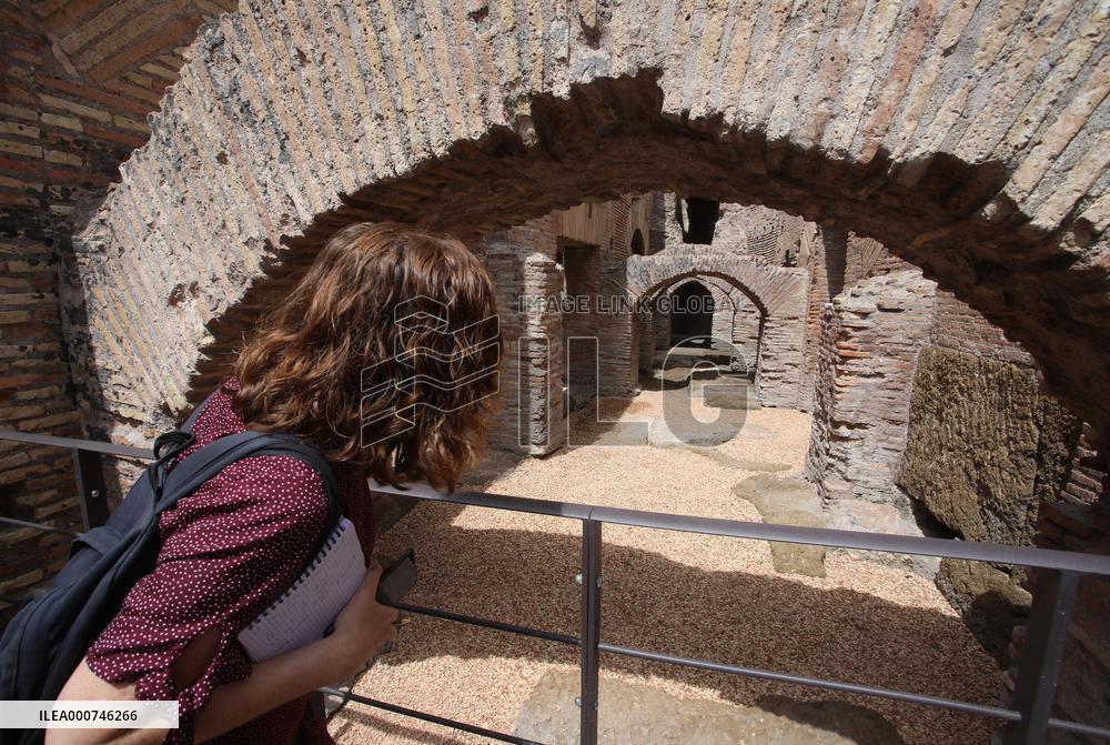 Presentation Of The Works Carried Out In The Hypogea Of The Colosseum - Rome