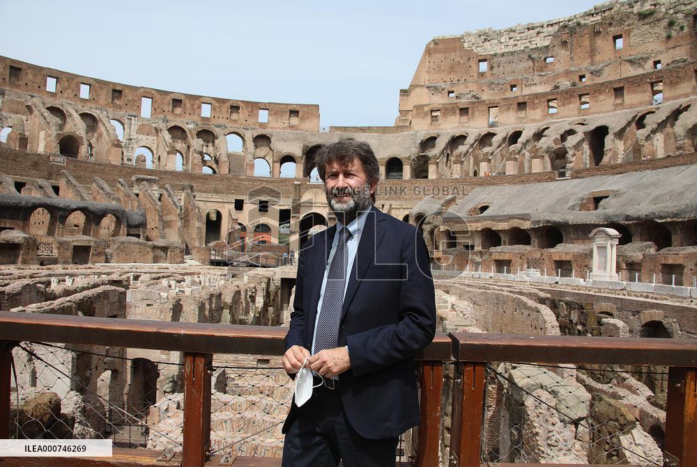 Presentation Of The Works Carried Out In The Hypogea Of The Colosseum - Rome