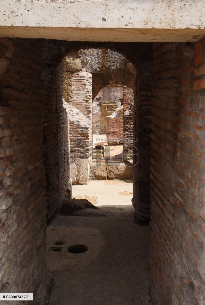 Presentation Of The Works Carried Out In The Hypogea Of The Colosseum - Rome
