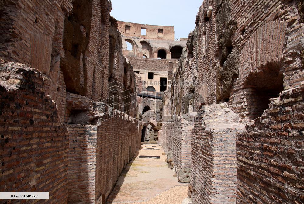 Presentation Of The Works Carried Out In The Hypogea Of The Colosseum - Rome