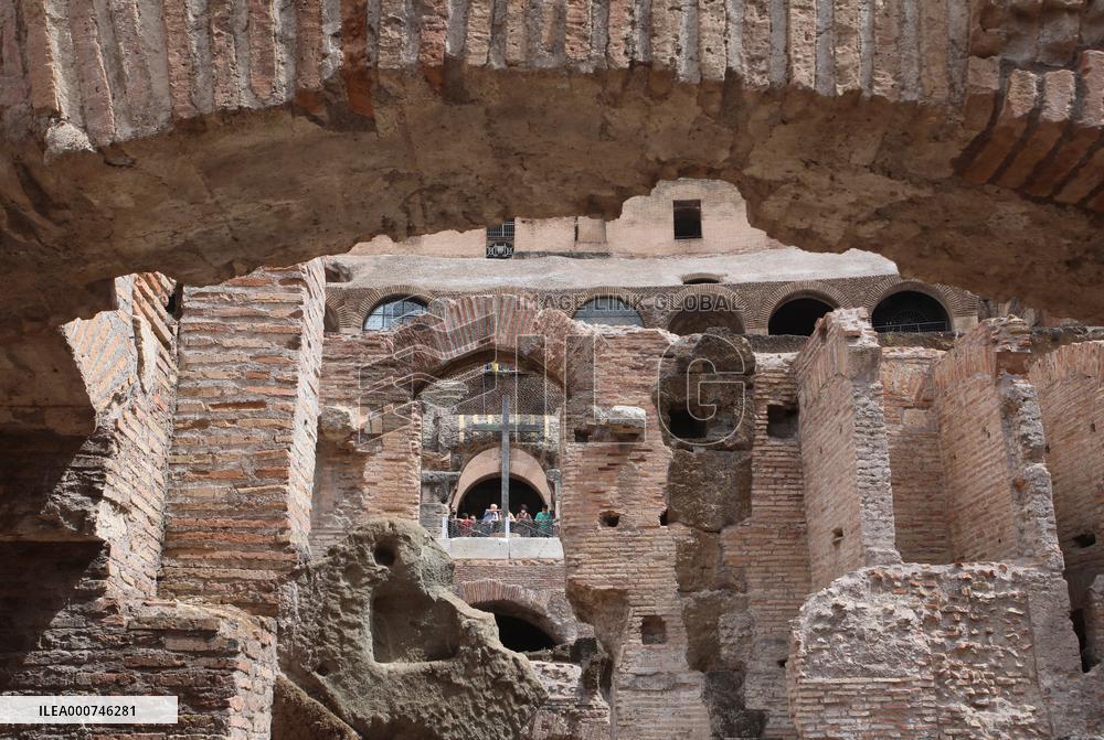 Presentation Of The Works Carried Out In The Hypogea Of The Colosseum - Rome