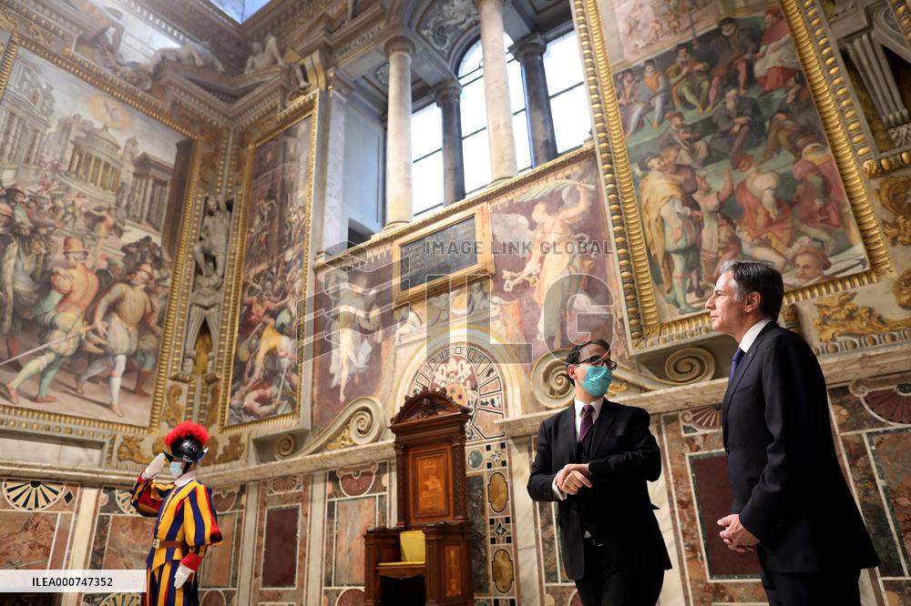 Antony Blinken Visits The Vatican