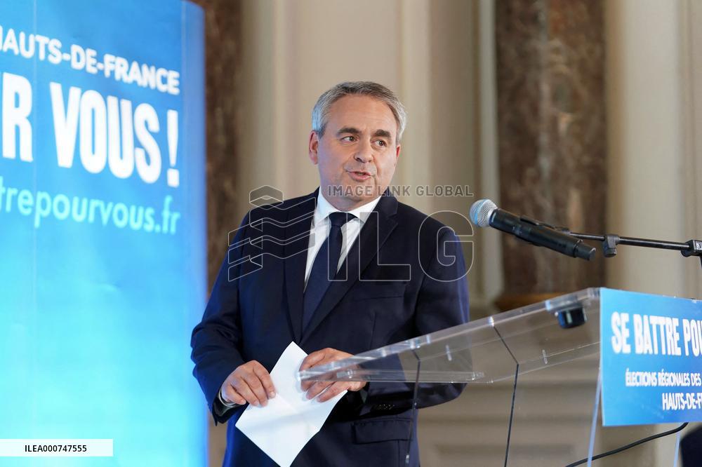 Xavier Bertrand Wins The Regional Elections - Saint-Quentin