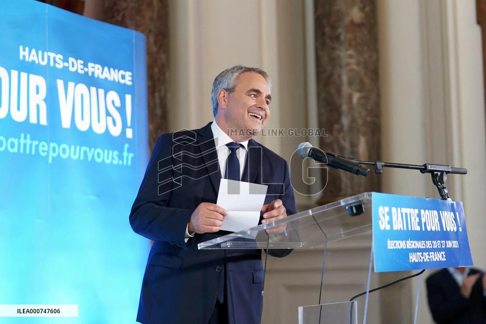 Xavier Bertrand Wins The Regional Elections - Saint-Quentin