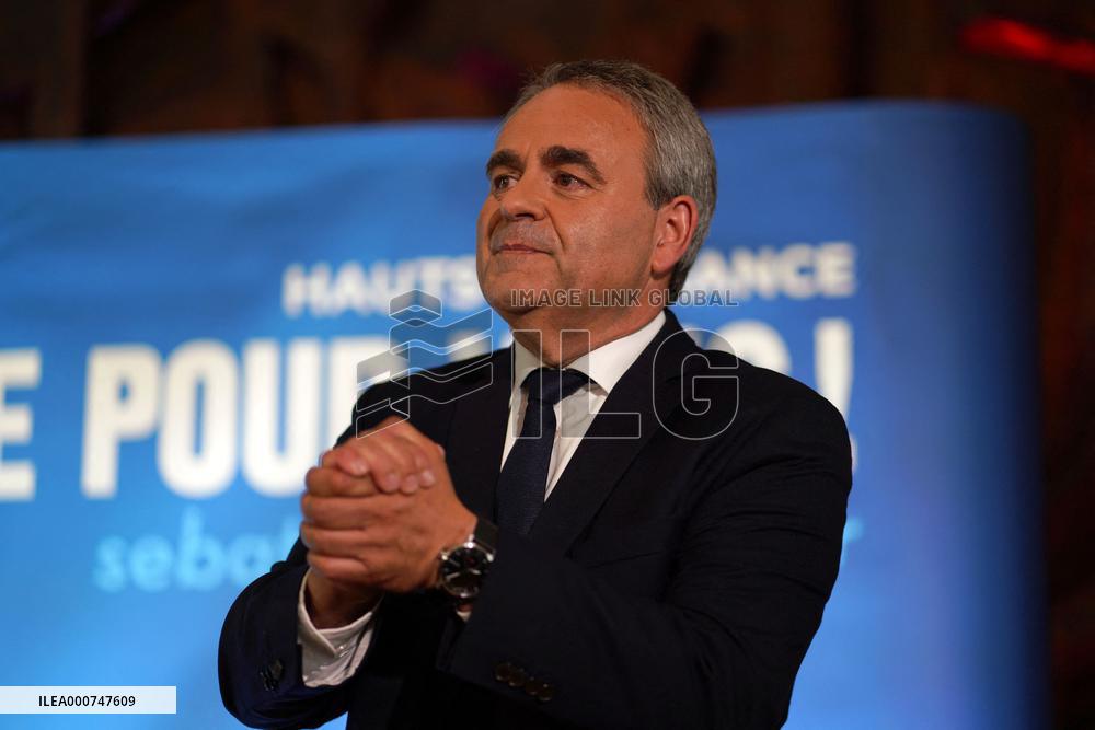Xavier Bertrand Wins The Regional Elections - Saint-Quentin