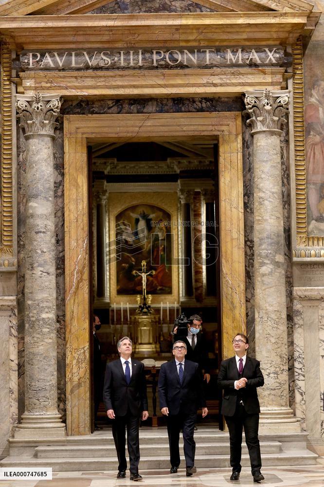Antony Blinken Visits The Vatican