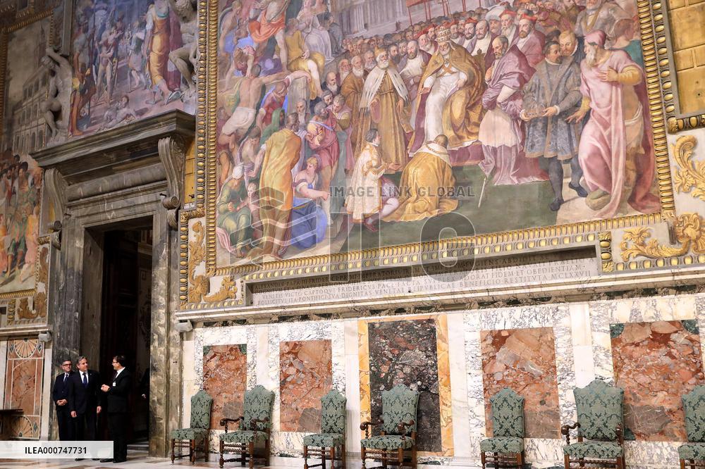 Antony Blinken Visits The Vatican