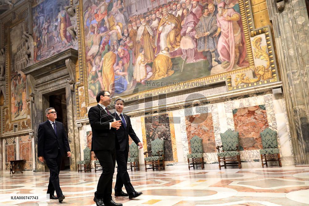 Antony Blinken Visits The Vatican