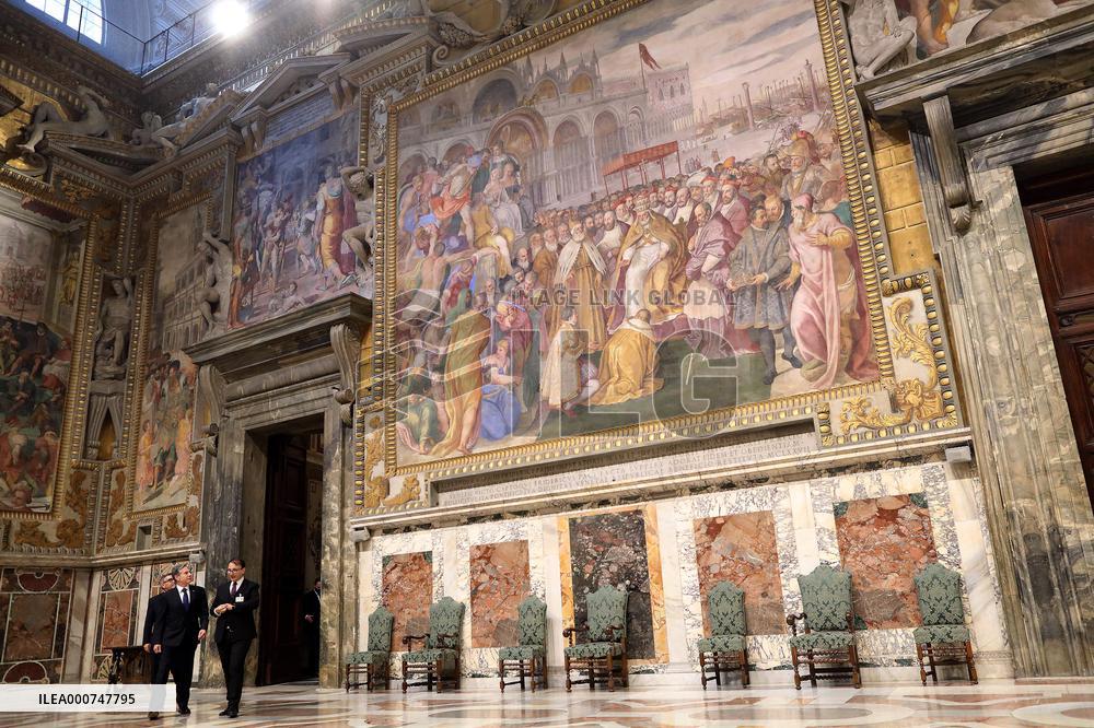Antony Blinken Visits The Vatican