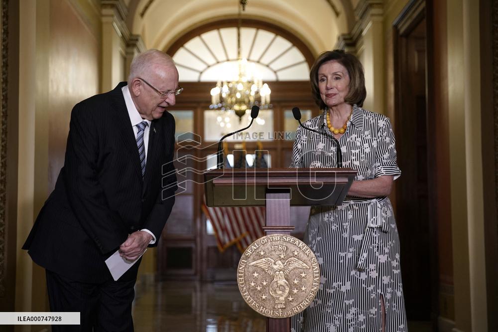 Nancy Pelosi meets with Reuven Rivlin - Washington