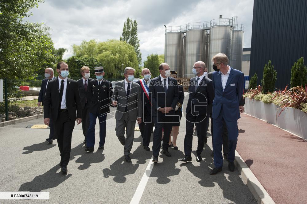 PM Castex Visits Vorwerk Semco - Cloyes-sur-le-Loir