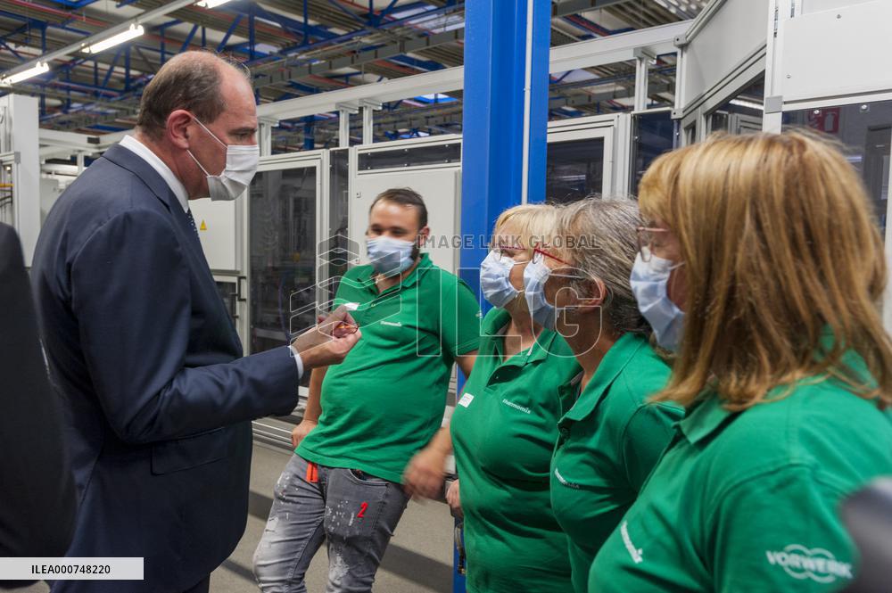 PM Castex Visits Vorwerk Semco - Cloyes-sur-le-Loir