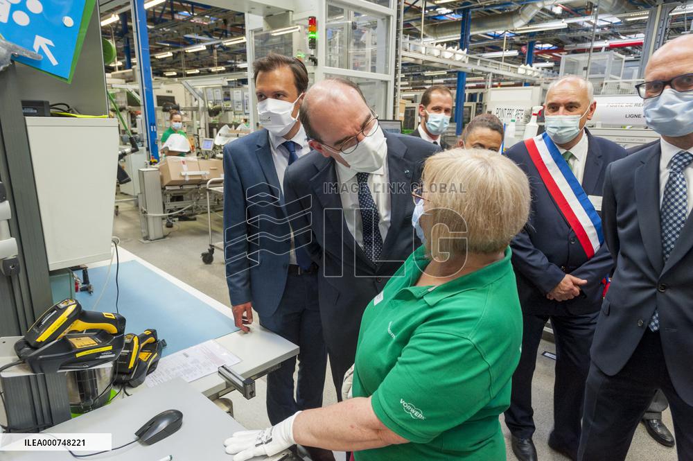 PM Castex Visits Vorwerk Semco - Cloyes-sur-le-Loir