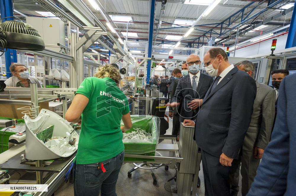 PM Castex Visits Vorwerk Semco - Cloyes-sur-le-Loir