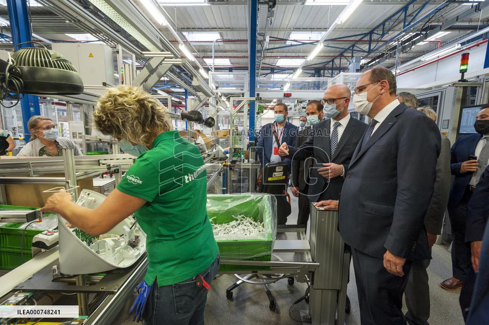 PM Castex Visits Vorwerk Semco - Cloyes-sur-le-Loir