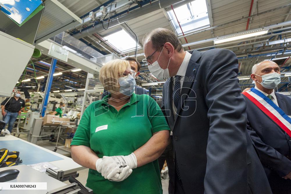 PM Castex Visits Vorwerk Semco - Cloyes-sur-le-Loir