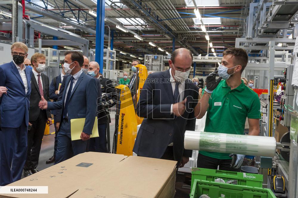PM Castex Visits Vorwerk Semco - Cloyes-sur-le-Loir