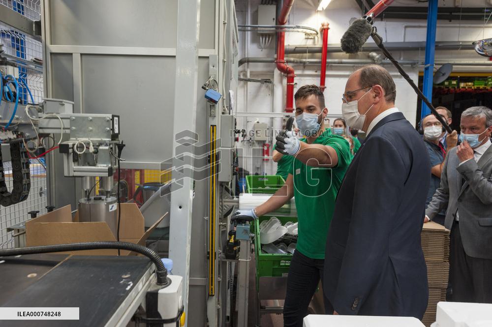 PM Castex Visits Vorwerk Semco - Cloyes-sur-le-Loir