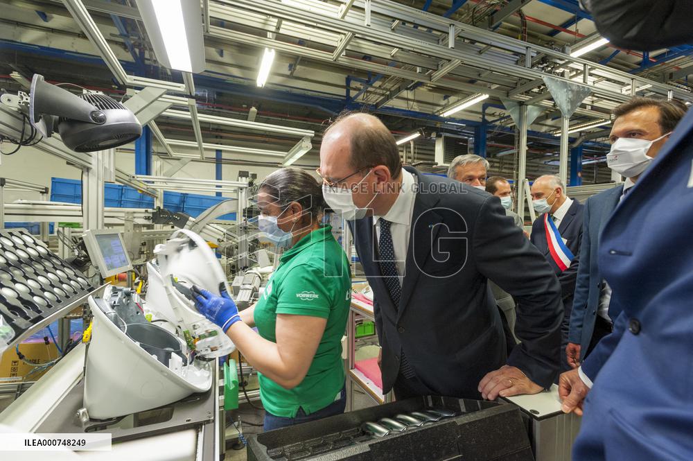PM Castex Visits Vorwerk Semco - Cloyes-sur-le-Loir
